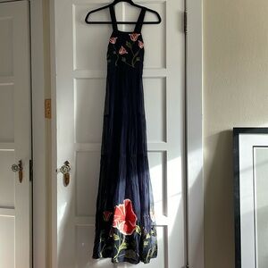 Floreat embroidered maxi dress